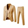 Herrdräkter blazers mäns märke kostymer blazer 3 stycken vin röd elegant smal fit knappklänning kostym västparti bröllop formell affär casual terno 230322