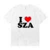 Men's T-Shirts I Love SZA Good Days Graphics Print T-shirt Men Women Hip Hop Rapper 90s Vintage Short Sleeve Tees Teen Streetwear Trend T Shirt W0322