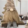 Christmas Decorations Gnomes Handmade Swedish Tomte With Long Legs Scandinavian Figurine Plush Elf Doll 5260 Q2 Drop Delivery Home G Dhjom