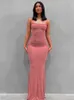 Party Dresses Satin Slip Sleeveless Backless Slim Sexy Maxi Dress 2023 Spring Women Y2K Concise Bodycon Elegant Clothing Y2303