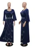 Etnische kleding kalkoen moslimjurk vrouwen abaya diamant veter feestjurken Marokkaanse kaftan ensemble femme musulmane jilbab hijab vestidos 23032222222