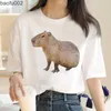 メンズTシャツカピバラティーメンサマーストリートウェアTシャツ男性面白い服w0322