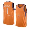 S Devin Booker Kevin Durant Basketball Jerseys 2022-23 Sezon Czarny niebieski biały mężczyźni Kobiety Młodzieżowe miasto S-XXL 1 35