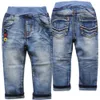 Jeans 4103 jeans per neonati jeans per neonate pantaloni per bambini pantaloni in denim morbido primavera autunno blu moda bambino 230322