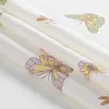 Cortinas de chuveiro Silk Butterfly amarelo poliéster impermeável tecido impresso tecido clássico decoração de fazenda de ouro da fazenda de chuveiro de ouro 230322