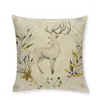 Oreiller de haute qualité série d'animaux de noël couverture décoration de la maison coussins personnalisés couvre Moose Case pour voiture