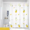 Duschgardiner duschgardiner 180 cm kawaii frukt tecknad tryckt vit badrum gardin för tjej vattentät med krokar 71 tum baddekor 230322