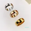 Pierścień designerski unisex moda podwójne fazowane kamienie męskie i damskie biżuteria zakrzywiona pierścionki