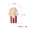 브로치 MS Han Edition Fashion Personality Alloy Set Auger Popcorn Brooch Corsage Pin Factory Supply From Stock