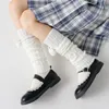 Skarpetki dla kobiet trwałe nogi średnia rurka dziewczyny w stylu Japonia Elastyczne podgrzewacze buty z dzianiny stos 1 para