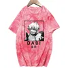 T-shirt da uomo Anime My Hero Academia Dabi T-shirt stampata T-shirt stile Harajuku Top T-shirt casual unisex allentata W0322