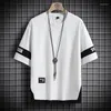 Men's T Shirts Hip Hop Loose Mens Streetwear T-shirts Casual Classic 2023 Summer Short Sleeves Black White Tshirt Tees Plus Oversize 5XL 6XL