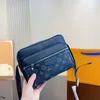 Męska torba na ramię designerka torba crossbody skórzana teczka na wzór splicingu styl wyjścia na ramię