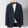 Ternos masculinos Blazers de alta qualidade Blazer estilo britânico elegante moda simples moda avançada simples partido casual desgaste de terno de cavalheiro 230322