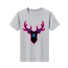 Camisetas masculinas t-shirt imprimir camiseta o-pescoço neos stag