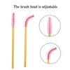 Makeup Borstes 1000pcs/ Pack Mascara Wands Disponible Eye Lash Applicator For Eyelash Extensions Tool Women Gold/ PinkMakeup