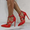 Olomm New Arrival Women Summer Pumps Glossy Sexy Stiletto Heels Pointed Toe Gorgeous 11 Colors Dress Shoes Women US Size 5-15