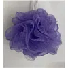 Bath Brushes Sponges Scrubbers Loofah Ball Mesh Sponge Milk Shower Accessories Nylon Brush 5G Soft Body Cleaning 1200 V2 Drop Del Dh8Gy