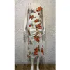 Feestjurken zomer vrouw 2023 sexy mouwloze bodycon elegante rugloze bloemenprint formele avond lang maxi gewaad y2303