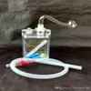 Mini crochets acryliques accessoires de bangs Pipe à eau en verre Pipes à fumer Percolateur Bongs en verre Brûleur à mazout Pipes à eau Rigs à l'huile Fumer