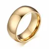 Cluster Rings CLASSICAL Tungsten Carbide 8 Mm Men's Polished Dome Wedding Band Ring For Men Engagement Jewelry In Gold Rose G248T