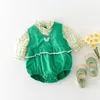 Zestawy odzieży 5120B Ubrania dla niemowląt wiosna lato Small Fresh Girl's Set Set koszulka lub małe złamane kwiaty Krótka wyprzedaż oddzielnie 230322