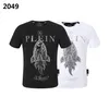 Plein Bear T-shirt Mens Designer Tshirts Vêtements de marque Himitone Pp Skull Men T-shirt Round Neck Ss Monsters Plein With Crystals Hip Hop Tshirt Top Tees 161202