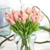 Fiori decorativi Tulipano Bouquet da sposa Fiore di seta Artificiale Home PU Mini