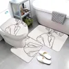 Carpets Pumpkin Anti-Slip Bath Mat Bathroom Small Rug Decorative Absorbent Foot Entrance Bathtub Toilet Simple Modern Nordic