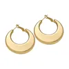 Boucles d'oreilles Huggie Style 2023 gros grand cercle pour femmes fille fête de mariage en acier inoxydable qualité bijoux