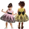 Baby Mädchen Kleider Medium Kinder Prinzessin Kleid Spitze Kontrast Farbe 2023 Frühling Sommer Rock Kleid Kinder Kleidung 0-7T 27 Stile