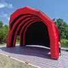 7x5x5m rode en zwarte opblaasbare podiumafdekking tent Oxford opblaasbare koepel dakluifel luchttent voor buitenconcerten evenementen