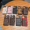 G Portfel Phade Projektant Karta Pocket Mobile Cover na iPhone 15 14 Pro Max 13 12 11 13pro 12pro xr xr xs 7 8 plus 14pro 14plus tylna powłoka luksusowe kolory kwiat