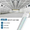 T8 3ft LED-rörlampor, 18W 6000K Cool White, 36 tum LED-ersättning för mjölescentrör, ta bort ballast, dubbel-end-driven, klar, 3 fot förvaringsområden gårdar