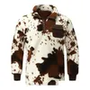 Hommes Vestes Hommes Vache Ours En Peluche Polaire Veste De Fourrure Hiver Casual Solide Épaissir Pluvier Jumper Manteaux Vêtements Masculins Sweats Drop De Dht1A