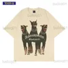 Мужская футболка мужская уличная одежда 2023 весна летняя футболка хлопчатобумажная писательница для собак