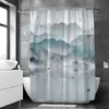 Rideaux de douche fleur et oiseau rideau de douche étanche salle de bain décoratif 3D imprimé tissu décoratif rideau de douche cortina de la ducha 230322