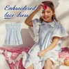 Completi di abbigliamento Prevendita Ss Stile britannico Serie LM Ragazze francesi Abito dolce con volant Abito da principessa con collo in pizzo 230322