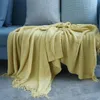 Одеяла Nordic вязаное бросок диванта на диван на кровать