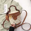 Purses Spring Fashionable Silk Scarf Bag Women's New Handheld Printed Single Shoulder Crossbody Bucket clearance sale