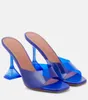 Designer Sandales Femmes Chaussures De Luxe Lupita 95mm PVC Mules Verre Pantoufle Sculptural Talon EU35-40 Avec Boîte