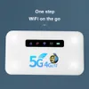 4G Pocket WiFi Router Portable 4G Wireless Router CAT4 150Mbps High Speed 2600mAh Battery with SIM Card Slot for Outdoor Travel