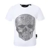 Plein björn t shirt mens designer tshirts märke kläder rhinestone pp skalle män t-shirt rund hals ss skalle och plein med kristaller hip hop tshirt topp tees 161237