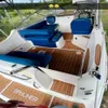 2003 BayLiner 245 SB Swim Platform Cockpit Boat Eva Foam Teak Deck Floor Pad Mat Självstöd Ahesiv Seadek GatorStep Style Floor