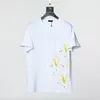 Mens T Shirt أنماط الصيف الساخنة النمط التطريز مع الحروف المحملات القصيرة القمصان غير الرسمية للجنسين قمم آسيوية الحجم S-XL