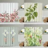 Shower Curtains Plant Bath Curtains Flowers And Plants Printing With Hooks For Bathroom Curtains Bathroom Waterproof High Quality Fabric 230322