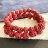 Bracelet en gros de cinabre naturel minerai brut sable rouge Pixiu pour femmes hommes cadeau amulette Couple bijoux de mode