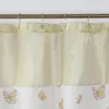 Cortinas de chuveiro Silk Butterfly amarelo poliéster impermeável tecido impresso tecido clássico decoração de fazenda de ouro da fazenda de chuveiro de ouro 230322