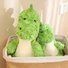 Ładne Kawaii Green Dinosaur Pluszowa zabawka Śliczne miękkie lalki dino z plecakiem z awokado nadziewana poduszka dla zwierząt dla dzieci Prezenty