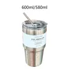 Mugs Thermal Coffee Mug Insulated Tumbler With Lid Straw Milk Water Cups Unbreakable Anti Scald For Tea Adults Cafe Latte